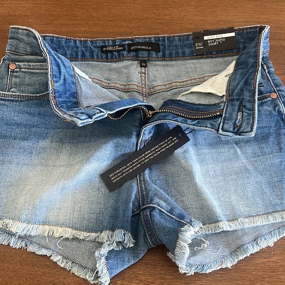 Seethrusoul NWT High Rise Boyfriend Shorts - Picture 5 of 9